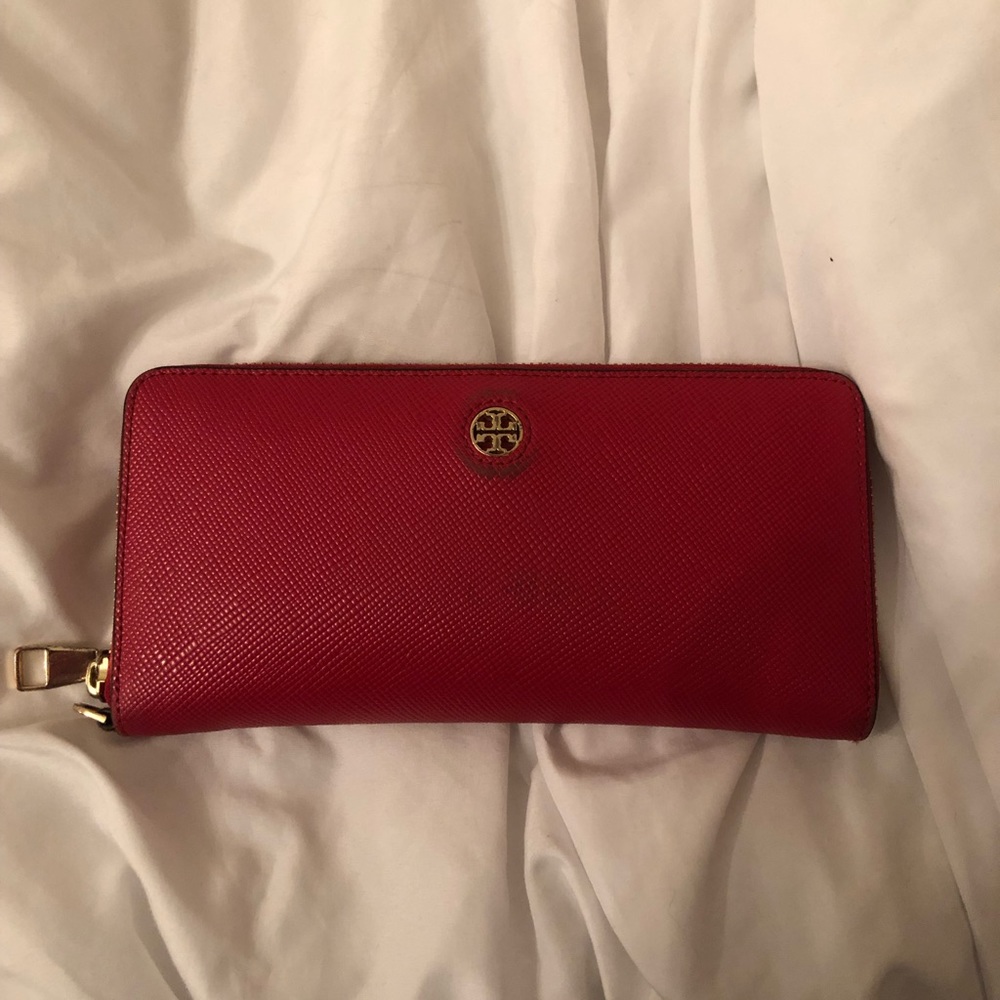 Tory Burch Long Red Wallet